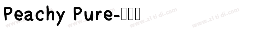 Peachy Pure字体转换